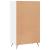 Pantofar, alb extralucios, 60x35x105 cm, lemn prelucrat GartenMobel Dekor
