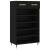 Pantofar, negru, 60x35x105 cm, lemn compozit GartenMobel Dekor
