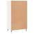 Pantofar, alb extralucios, 60x35x105 cm, lemn prelucrat GartenMobel Dekor
