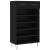 Pantofar, negru, 60x35x105 cm, lemn compozit GartenMobel Dekor