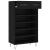 Pantofar, negru, 60x35x105 cm, lemn compozit GartenMobel Dekor