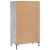 Pantofar, gri beton, 60x35x105 cm, lemn compozit GartenMobel Dekor