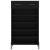 Pantofar, negru, 60x35x105 cm, lemn compozit GartenMobel Dekor