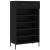 Pantofar, negru, 60x35x105 cm, lemn compozit GartenMobel Dekor
