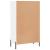 Pantofar, alb extralucios, 60x35x105 cm, lemn prelucrat GartenMobel Dekor