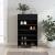 Pantofar, negru, 60x35x105 cm, lemn compozit GartenMobel Dekor