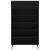 Pantofar, negru, 60x35x105 cm, lemn compozit GartenMobel Dekor