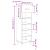 Pantofar, alb extralucios, 30x35x105 cm, lemn prelucrat GartenMobel Dekor
