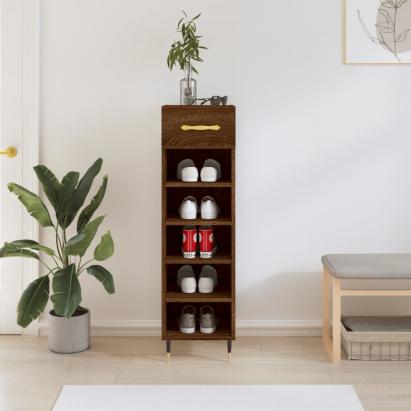 Pantofar, stejar maro, 30x35x105 cm, lemn compozit GartenMobel Dekor