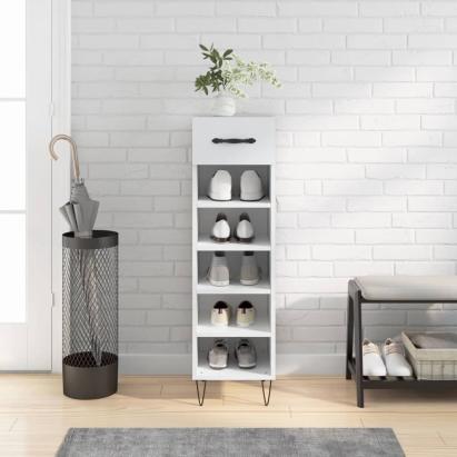 Pantofar, alb, 30x35x105 cm, lemn compozit GartenMobel Dekor