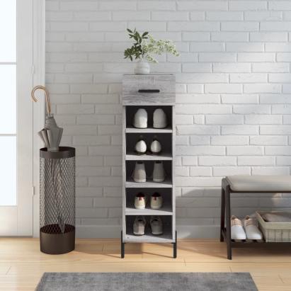 Pantofar, gri sonoma, 30x35x105 cm, lemn compozit GartenMobel Dekor