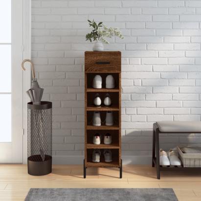 Pantofar, stejar maro, 30x35x105 cm, lemn compozit GartenMobel Dekor