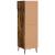 Pantofar, stejar afumat, 30x35x105 cm, lemn compozit GartenMobel Dekor