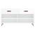 Bancheta pantofar, alb extralucios, 102x35x55 cm, lemn compozit GartenMobel Dekor