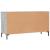 Bancheta pantofar, gri beton, 102x35x55 cm, lemn prelucrat GartenMobel Dekor