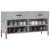 Bancheta pantofar, gri beton, 102x35x55 cm, lemn prelucrat GartenMobel Dekor