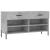 Bancheta pantofar, gri beton, 102x35x55 cm, lemn prelucrat GartenMobel Dekor