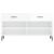 Bancheta pantofar, alb extralucios, 102x35x55 cm, lemn compozit GartenMobel Dekor