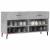 Bancheta pantofar, gri beton, 102x35x55 cm, lemn prelucrat GartenMobel Dekor