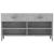 Bancheta pantofar, gri beton, 102x35x55 cm, lemn prelucrat GartenMobel Dekor