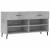 Bancheta pantofar, gri beton, 102x35x55 cm, lemn prelucrat GartenMobel Dekor