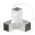Conector de grindă, formă Y, 71 x 71 mm, metal galvanizat GartenMobel Dekor