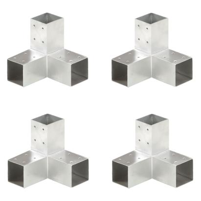 Conectori de grindă, formă Y, 4 buc, 71x71 mm, metal galvanizat GartenMobel Dekor