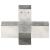 Conector de grindă, formă X, 71 x 71 mm, metal galvanizat GartenMobel Dekor