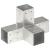 Conector de grindă, formă X, 71 x 71 mm, metal galvanizat GartenMobel Dekor