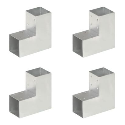 Conectori de grindă, formă L, 4 buc, 91x91 mm, metal galvanizat GartenMobel Dekor