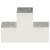 Conectori grindă, formă T, 4 buc, 101x101 mm, metal galvanizat GartenMobel Dekor