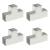 Conectori grindă, formă T, 4 buc, 101x101 mm, metal galvanizat GartenMobel Dekor