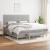 Pat box spring cu saltea, gri deschis, 200x200 cm, textil GartenMobel Dekor
