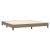 Pat box spring cu saltea, gri taupe, 200x200 cm, textil GartenMobel Dekor