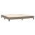 Pat box spring cu saltea, gri taupe, 200x200 cm, textil GartenMobel Dekor