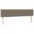 Pat box spring cu saltea, gri taupe, 200x200 cm, textil GartenMobel Dekor