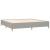 Pat box spring cu saltea, gri deschis, 200x200 cm, textil GartenMobel Dekor