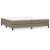 Pat box spring cu saltea, gri taupe, 200x200 cm, textil GartenMobel Dekor