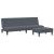 Set canapea, 2 piese, gri închis, catifea GartenMobel Dekor
