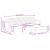 Set canapea 2 piese, albastru, catifea GartenMobel Dekor
