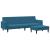 Set canapea 2 piese, albastru, catifea GartenMobel Dekor