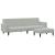 Set canapea, 2 piese, gri deschis, catifea GartenMobel Dekor
