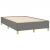 Pat box spring cu saltea, gri închis, 120x190 cm, textil GartenMobel Dekor