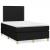 Pat box spring cu saltea, negru, 120x190 cm, catifea GartenMobel Dekor