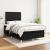 Pat box spring cu saltea, negru, 120x190 cm, catifea GartenMobel Dekor