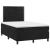Pat box spring cu saltea, negru, 120x190 cm, catifea GartenMobel Dekor