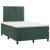 Pat box spring cu saltea, verde închis, 120x190 cm, catifea GartenMobel Dekor