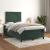 Pat box spring cu saltea, verde închis, 120x190 cm, catifea GartenMobel Dekor