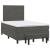Pat box spring cu saltea, gri închis, 120x190 cm, catifea GartenMobel Dekor