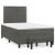 Pat box spring cu saltea, gri închis, 120x190 cm, catifea GartenMobel Dekor
